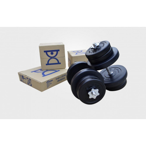 Гантель  RN-Sport 2x11 кг c ABS покрытием - фото №2